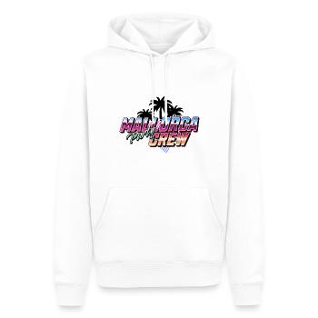 Mallorca Party Crew - Sweat à capuche Premium bio Homme - blanc - Devant - Nico (187cm)