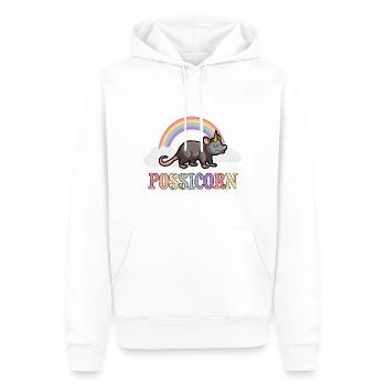 Opossum Design für Possum Fans und Opossum Fans - Männer Premium Bio Hoodie - Weiß - Vorne - Nico (187cm)