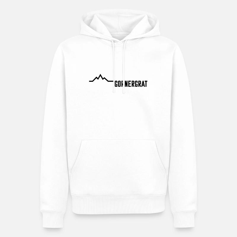 Gornergrat Mountain - Männer Premium Bio Hoodie - Weiß