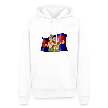 Cambodge Reamker Danse Khmer Apsara I Cadeau - Sweat à capuche Premium bio Homme - blanc - Devant - Nico (187cm)