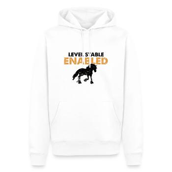 Conception Clydesdale pour clydesdale Riders - Sweat à capuche Premium bio Homme - blanc - Devant - Nico (187cm)