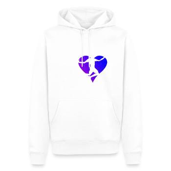 Squash Badminton Badminton Players Women Men - Men’s Premium Organic Hoodie - white - Front - Nico (187cm)