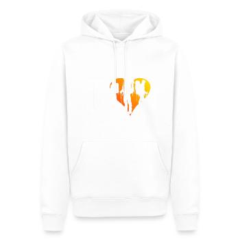 Escalade Femmes Grimpeuse Escalade de bloc - Sweat à capuche Premium bio Homme - blanc - Devant - Nico (187cm)