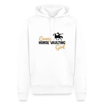 Voltigieren Design und Voltigieren Pferde Designs - Männer Premium Bio Hoodie - Weiß - Vorne - Nico (187cm)