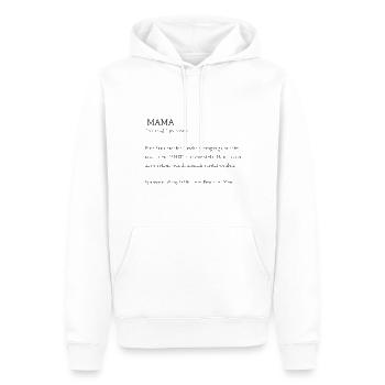 Geschenkidee für Mama - Männer Premium Bio Hoodie - Weiß - Vorne - Nico (187cm)