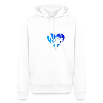 Plongée sous-marine Tauchen Plongée libre Tauchen - Sweat à capuche Premium bio Homme - blanc - Devant - Nico (187cm)