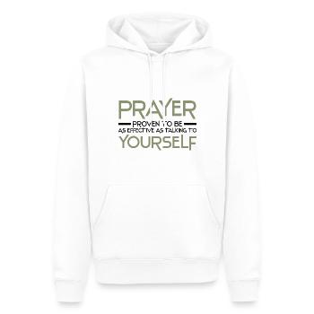 Athéisme - Sweat à capuche Premium bio Homme - blanc - Devant - Nico (187cm)