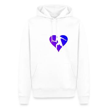 Badminton players women men squash - Men’s Premium Organic Hoodie - white - Front - Nico (187cm)