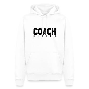 Aikido-Trainer. Aikido-Trainer. Geschenk-Coach. - Männer Premium Bio Hoodie - Weiß - Vorne - Nico (187cm)