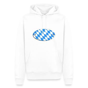 Bayern - Männer Premium Bio Hoodie - Weiß - Vorne - Nico (187cm)