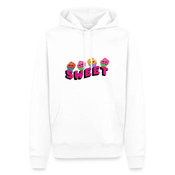 Cupcakes mignons - Sweat à capuche Premium bio Homme - blanc - Devant - Nico (187cm)