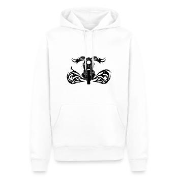 Offroad Tattoo Flames Style Motor Racing - Sweat à capuche Premium bio Homme - blanc - Devant - Nico (187cm)