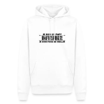 je suis un papy infirmier cadeau pour mon papy. - Sweat à capuche Premium bio Homme - blanc - Devant - Nico (187cm)