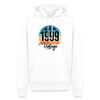 Vintage Made in 1999 Geburtsjahr 1999 Geburtstag - Männer Premium Bio Hoodie - Weiß - Vorne - Nico (187cm)