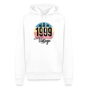 Vintage Made in 1999 Geburtsjahr 1999 Geburtstag - Männer Premium Bio Hoodie - Weiß - Vorne - Nico (187cm)