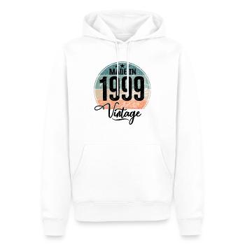 Vintage Made in 1999 Geburtsjahr 1999 Geburtstag - Männer Premium Bio Hoodie - Weiß - Vorne - Nico (187cm)