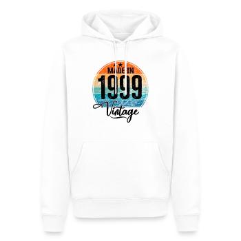 Vintage Made in 1999 Geburtsjahr 1999 Geburtstag - Männer Premium Bio Hoodie - Weiß - Vorne - Nico (187cm)