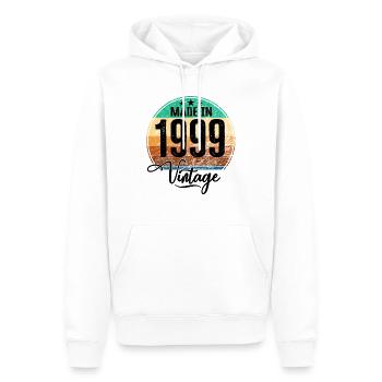 Vintage Made in 1999 Geburtsjahr 1999 Geburtstag - Männer Premium Bio Hoodie - Weiß - Vorne - Nico (187cm)