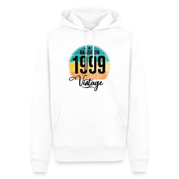 Vintage Made in 1999 Geburtsjahr 1999 Geburtstag - Männer Premium Bio Hoodie - Weiß - Vorne - Nico (187cm)
