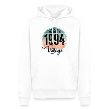 Vintage Made in 1994 Geburtsjahr 1994 Geburtstag - Männer Premium Bio Hoodie - Weiß - Vorne - Nico (187cm)