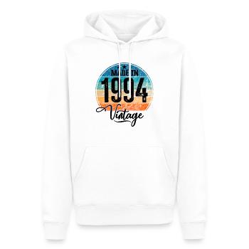 Vintage Made in 1994 Geburtsjahr 1994 Geburtstag - Männer Premium Bio Hoodie - Weiß - Vorne - Nico (187cm)