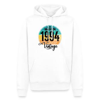 Vintage Made in 1994 Geburtsjahr 1994 Geburtstag - Männer Premium Bio Hoodie - Weiß - Vorne - Nico (187cm)