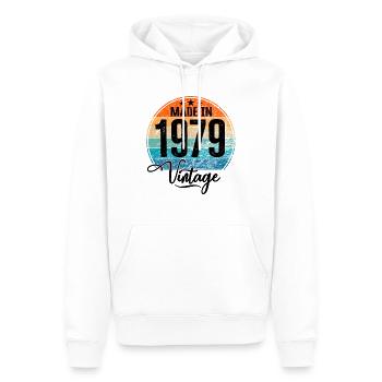 Vintage Made in 1979 Geburtsjahr 1979 Geburtstag - Männer Premium Bio Hoodie - Weiß - Vorne - Nico (187cm)