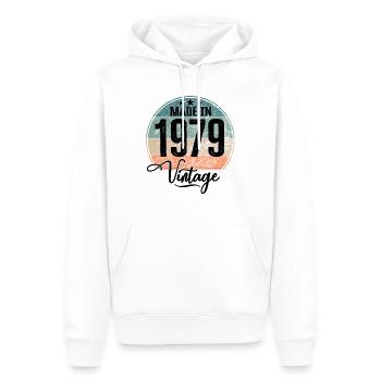 Vintage Made in 1979 Geburtsjahr 1979 Geburtstag - Männer Premium Bio Hoodie - Weiß - Vorne - Nico (187cm)