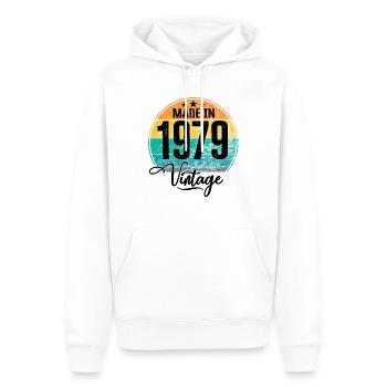 Vintage Made in 1979 Geburtsjahr 1979 Geburtstag - Männer Premium Bio Hoodie - Weiß - Vorne - Nico (187cm)