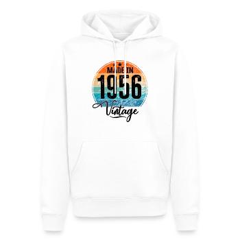 Vintage Made in 1956 Geburtsjahr 1956 Geburtstag - Männer Premium Bio Hoodie - Weiß - Vorne - Nico (187cm)
