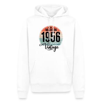 Vintage Made in 1956 Geburtsjahr 1956 Geburtstag - Männer Premium Bio Hoodie - Weiß - Vorne - Nico (187cm)