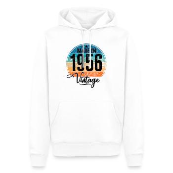 Vintage Made in 1956 Geburtsjahr 1956 Geburtstag - Männer Premium Bio Hoodie - Weiß - Vorne - Nico (187cm)