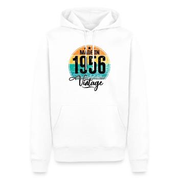 Vintage Made in 1956 Geburtsjahr 1956 Geburtstag - Männer Premium Bio Hoodie - Weiß - Vorne - Nico (187cm)