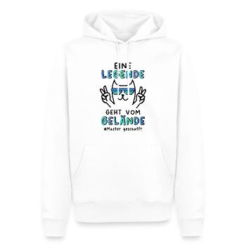Master Geschafft 2024 - Männer Premium Bio Hoodie - Weiß - Vorne - Nico (187cm)