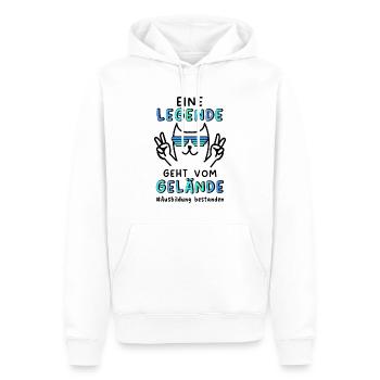Ausbildung Geschafft Abschiedsgeschenk 2024 - Männer Premium Bio Hoodie - Weiß - Vorne - Nico (187cm)