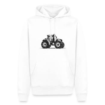 Leidenschaft Bauernhof Traktor für Landwirte - Männer Premium Bio Hoodie - Weiß - Vorne - Nico (187cm)
