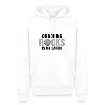Mineraliensammler und Erze Mineralien Fan - Männer Premium Bio Hoodie - Weiß - Vorne - Nico (187cm)