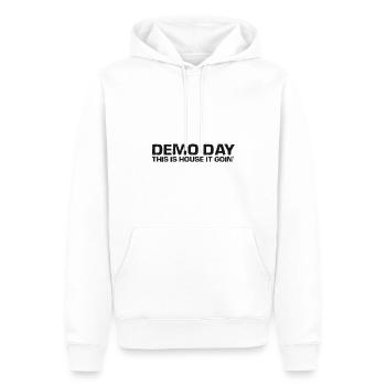 Conception de démolition de maisons et rénovation de maisons - Sweat à capuche Premium bio Homme - blanc - Devant - Nico (187cm)
