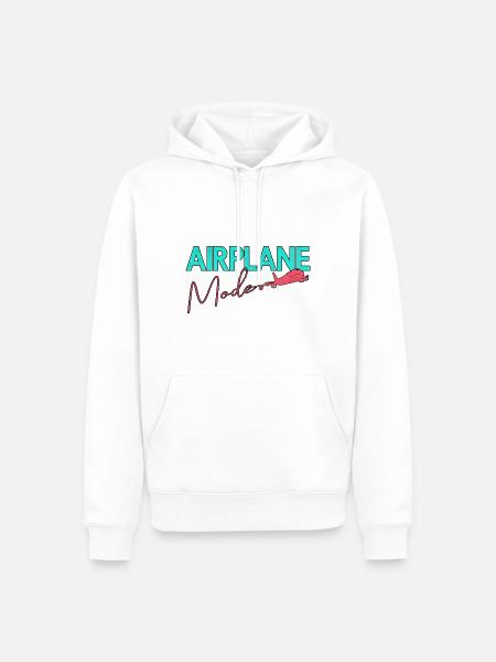 Flugzeug Pilot Fliegen Flugmodus An I Geschenk - Männer Premium Bio Hoodie - Weiß