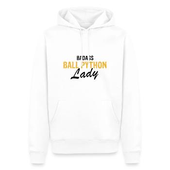 King python design pour les amateurs de serpents - Sweat à capuche Premium bio Homme - blanc - Devant - Nico (187cm)