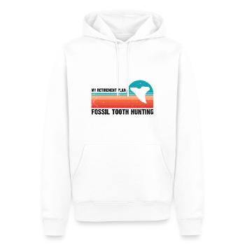 Fossil Archaeology Design Fossils Fossil Hunters - Men’s Premium Organic Hoodie - white - Front - Nico (187cm)