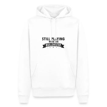 Démolition et rénovation de maisons - Sweat à capuche Premium bio Homme - blanc - Devant - Nico (187cm)