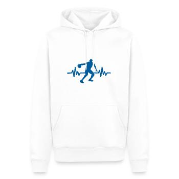Haertbeat Basketball - États-Unis - Sports d’équipe - Cerceaux - Sweat à capuche Premium bio Homme - blanc - Devant - Nico (187cm)