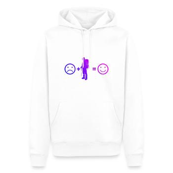 Climber Climbing Kletterer Damen Bouldern - Männer Premium Bio Hoodie - Weiß - Vorne - Nico (187cm)