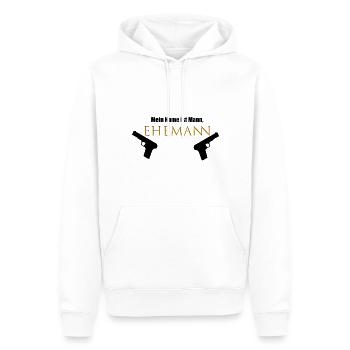 Mein Name ist Mann Ehemann, Junggesellenabschied - Männer Premium Bio Hoodie - Weiß - Vorne - Nico (187cm)