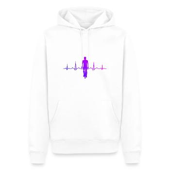 Radeln Mtb Radfahren Fahrradfahren Bike - Männer Premium Bio Hoodie - Weiß - Vorne - Nico (187cm)