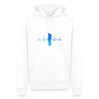 Bouldern Boulder Kletterer Climber Klettern - Männer Premium Bio Hoodie - Weiß - Vorne - Nico (187cm)