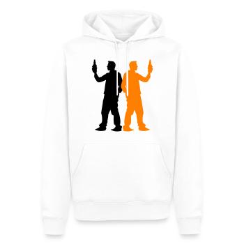 Bachelor Party Crew Group - Men’s Premium Organic Hoodie - white - Front - Nico (187cm)