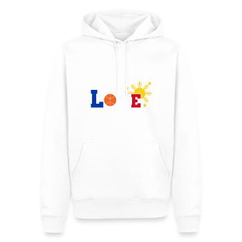 Philippines Filipino Flag Basketball I Cadeau - Sweat à capuche Premium bio Homme - blanc - Devant - Nico (187cm)