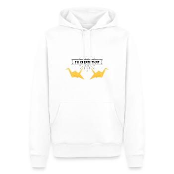 Japanisches Origami Design und Kirigami Origami - Männer Premium Bio Hoodie - Weiß - Vorne - Nico (187cm)